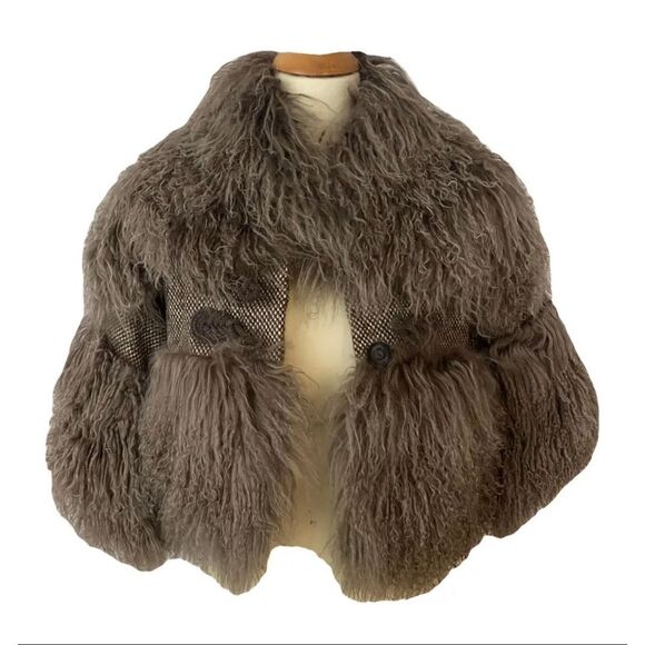 Kenzo Jackets & Blazers - Kenzo Brown Mongolian Shearling Fur Jacket